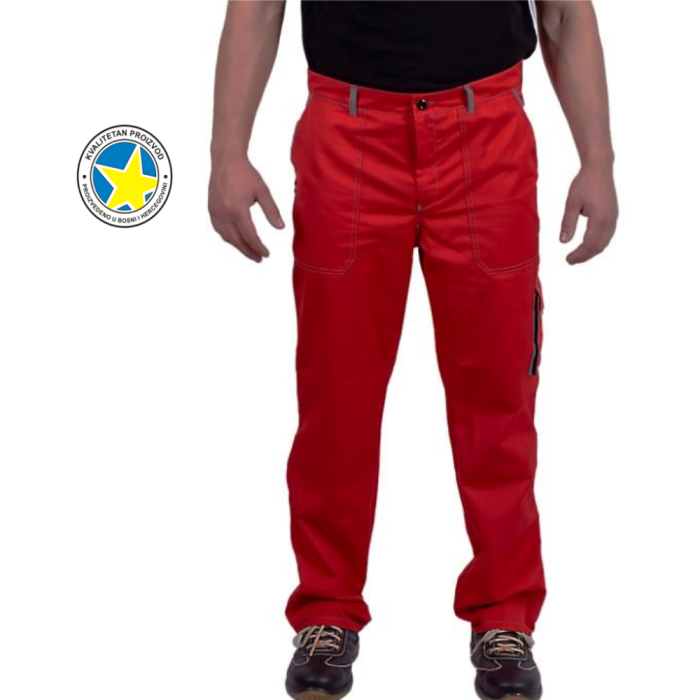 MAGIC RED RADNE KLASIČNE HLAČE - Image 2
