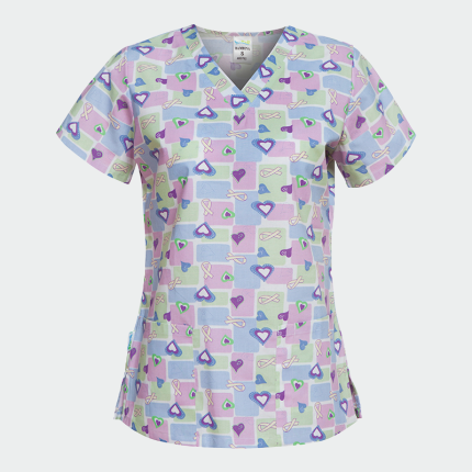 Purple hearts / ribbons