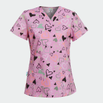 BAMBINA ženska medicinska bluza – Pink hearts