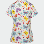 BAMBINA ženska medicinska bluza – Butterflies / flowers - Image 4