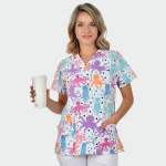 BAMBINA ženska medicinska bluza – Octopus - Image 3