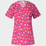 BAMBINA ženska medicinska bluza – Teeth