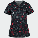 BAMBINA ženska medicinska bluza – Dark hearts