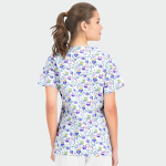 BAMBINA ženska medicinska bluza – White owls - Image 4