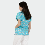 BAMBINA ženska medicinska bluza – Blue teeth - Image 3