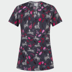 BAMBINA ženska medicinska bluza – Zebra strips