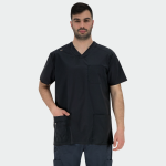 MARCO muška medicinska bluza – Crna - Image 2
