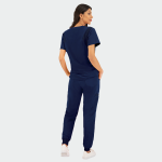 JUSTINA ženska medicinska bluza – Tamno plava - Image 6
