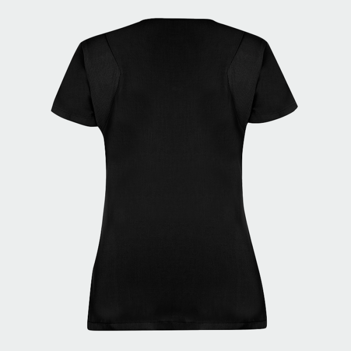 JUSTINA ženska medicinska bluza – Crna - Image 6