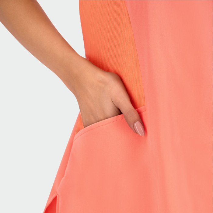 JUSTINA ženska medicinska bluza – Koral - Image 6