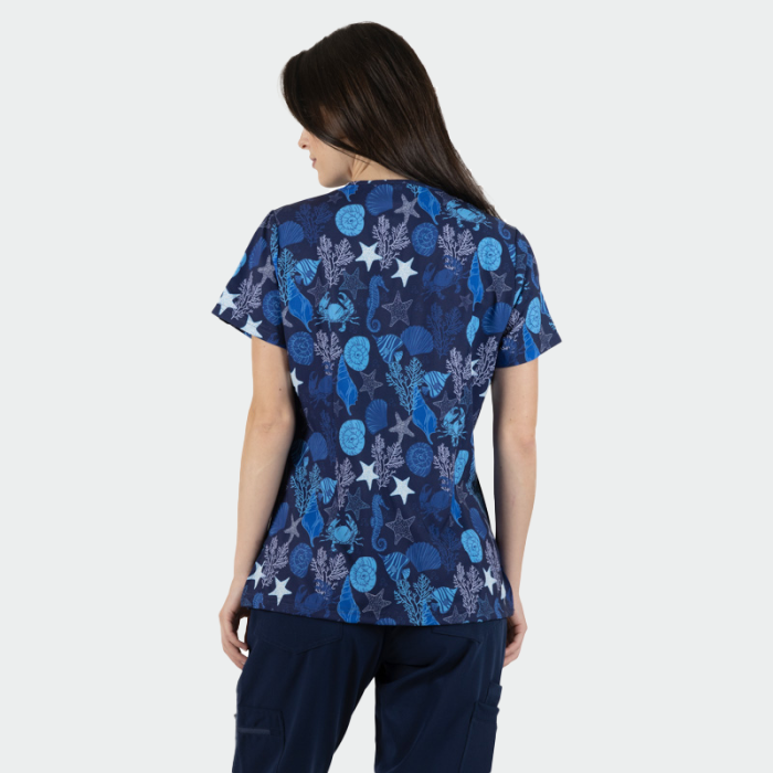ISABELLA ženska medicinska bluza – Sea Life - Image 4