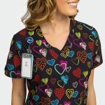 ISABELLA ženska medicinska bluza – Colour Love - Image 4