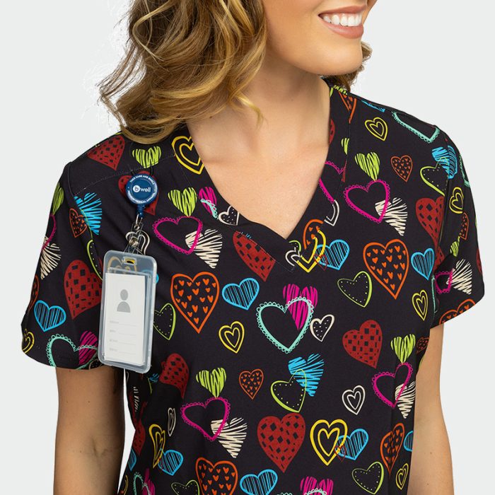 ISABELLA ženska medicinska bluza – Colour Love - Image 4