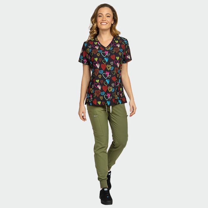 ISABELLA ženska medicinska bluza – Colour Love - Image 3