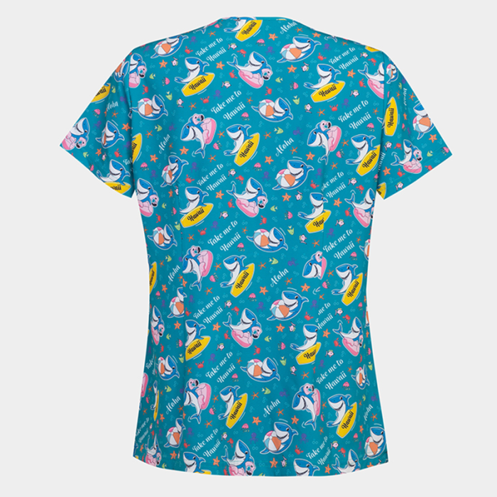 ISABELLA ženska medicinska bluza – Take me to Hawaii - Image 2