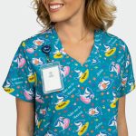 ISABELLA ženska medicinska bluza – Take me to Hawaii - Image 4