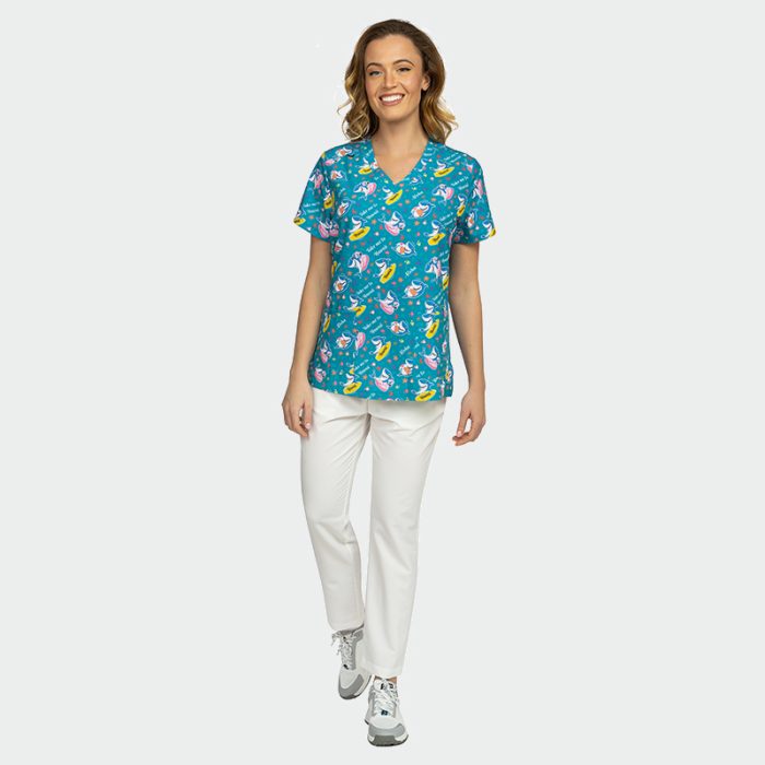 ISABELLA ženska medicinska bluza – Take me to Hawaii - Image 6