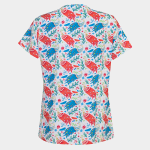 ISABELLA ženska medicinska bluza – Colourful Peacock - Image 2