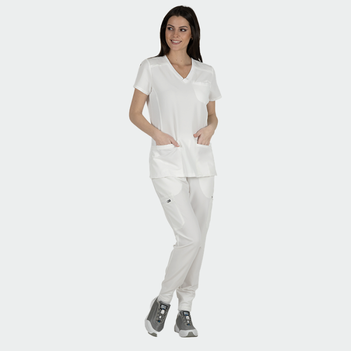 JULIA ženska medicinska bluza – Bijela - Image 2