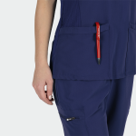 JULIA ženska medicinska bluza – Tamno plava - Image 5