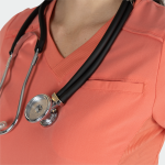 JULIA ženska medicinska bluza – Koral - Image 4