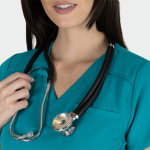 JULIA ženska medicinska bluza – Hir. zelena - Image 4