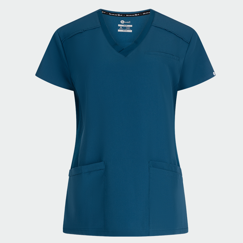 405950-julia-1.png JULIA ženska medicinska bluza – Karibsko plava - Image 1