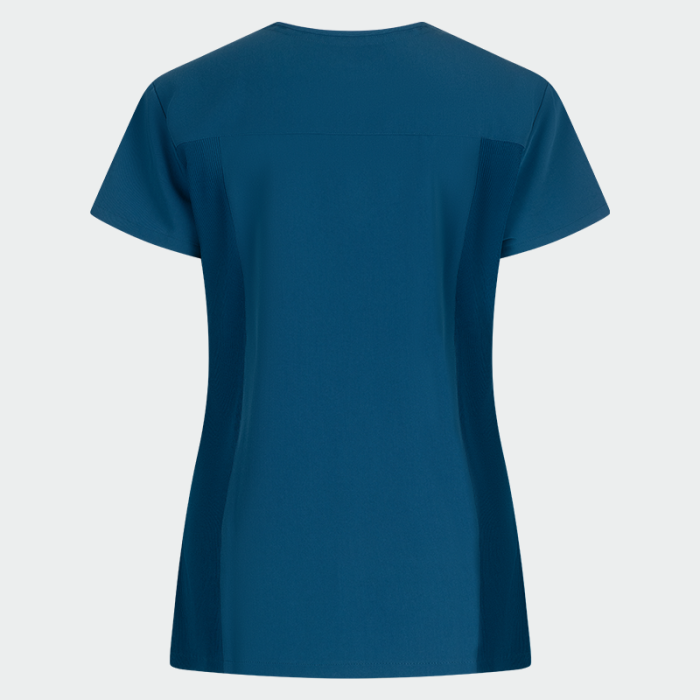 JULIA ženska medicinska bluza – Karibsko plava - Image 8