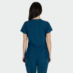 JULIA ženska medicinska bluza – Karibsko plava - Image 7