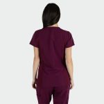 JULIA ženska medicinska bluza – Bordo - Image 6