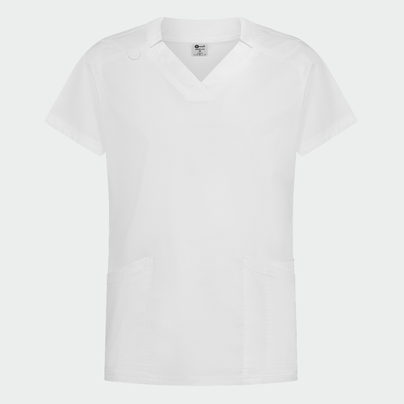 408700-angelica-bjal-1.png ANGELICA ženska medicinska bluza – Bijela - Image 1