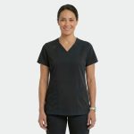 ANGELICA ženska medicinska bluza – Crna - Image 3
