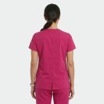 ANGELICA ženska medicinska bluza – Ciklama roza - Image 4