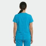 ANGELICA ženska medicinska bluza – Azurno plava - Image 4
