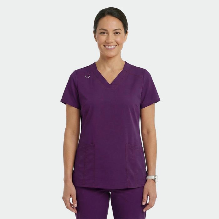 ANGELICA ženska medicinska bluza – Ljubičasta - Image 3