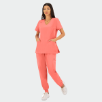 RICCI ženske medicinske hlače – Koral - Image 2