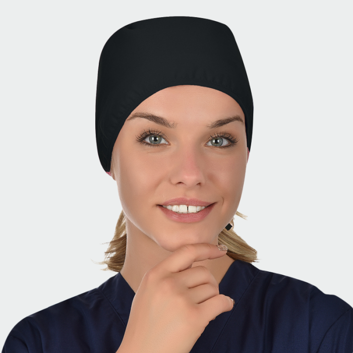 ADELINA medicinska kapa – Crna - Image 2