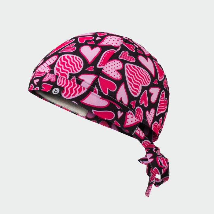 MODENA medicinska kapa – Pink Hearts - Image 4